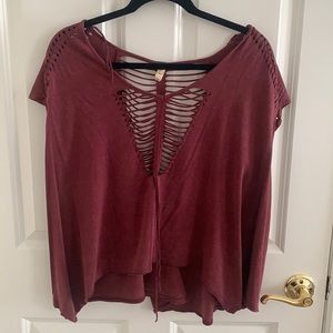 Free people slouchy tee